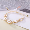 Gold Color Cowrie Shell Bracelets for Women Delicate Rope Chain Bracelet Beads Charm Bracelet Bohemian Beach Jewelry